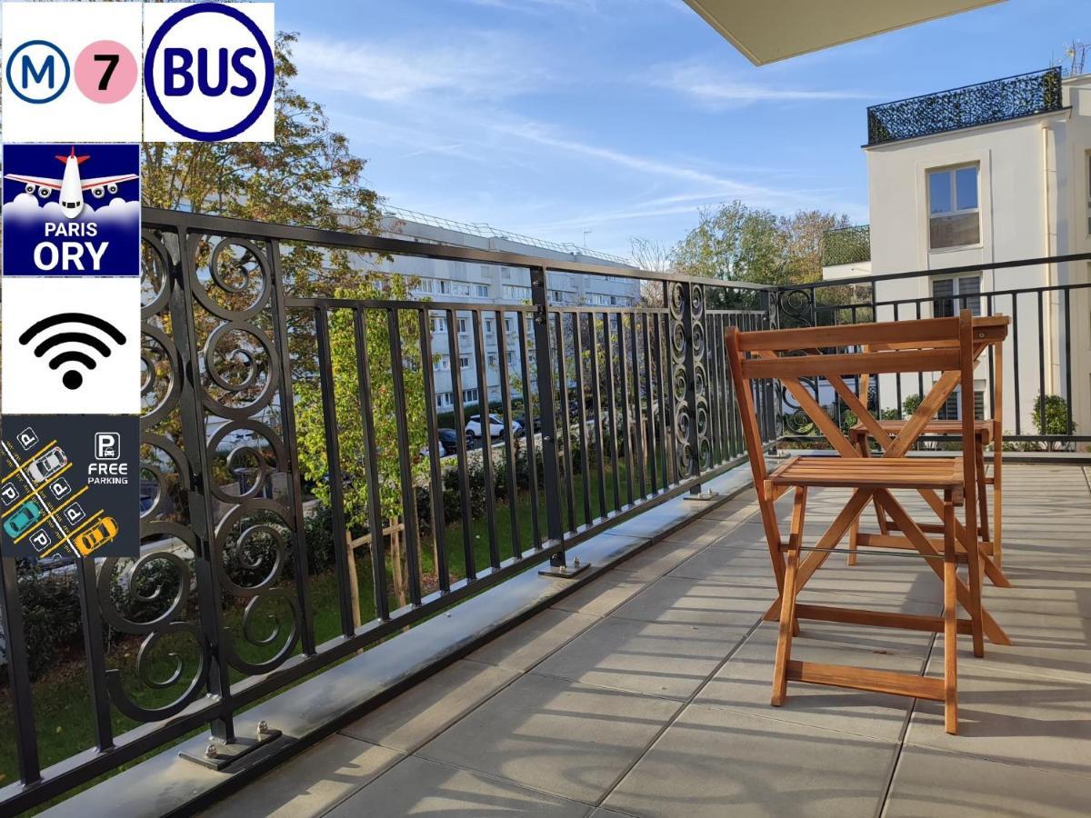Chambre Privee Dans Un Nouvel Appartement Partage Pres De Paris Avec Parking Gratuit Chevilly-Larue Exteriör bild